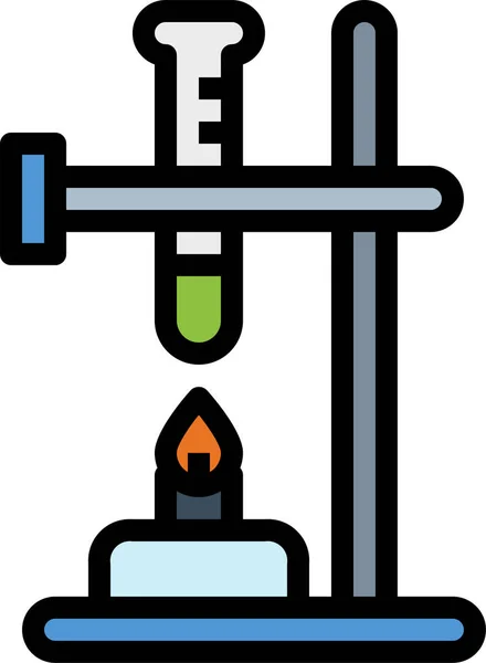 Alcool Bruciatore Esperimento Icona — Vettoriale Stock