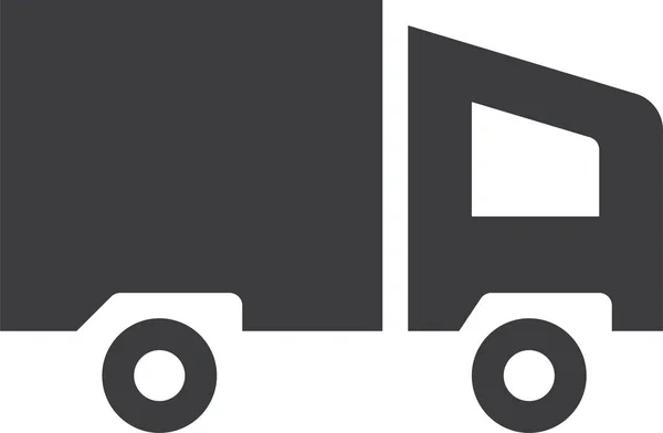 Carrier Dump Lorry Icon Solid Style — Stock Vector