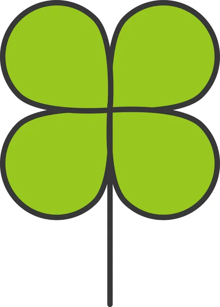 Πράσινο Φύλλο Φύλλα Εικονίδιο Στυλ Γεμάτο Περίγραμμα — Διανυσματικό Αρχείο