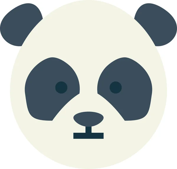 Ícone Vida Selvagem Urso Panda — Vetor de Stock