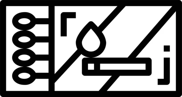 Energieflamme Symbol Umrissen — Stockvektor