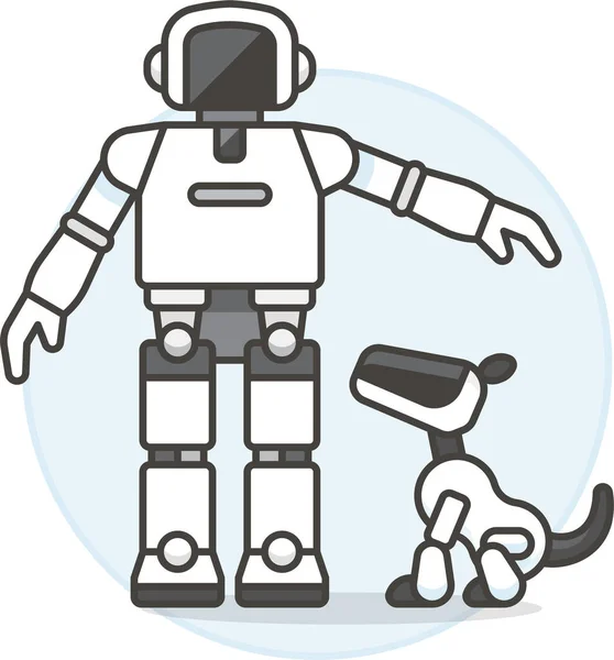 Aibo Asimo Icon Avatar Category — Stock Vector