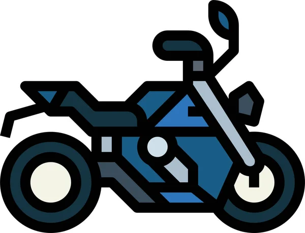 Grande Icône Moto Vélo — Image vectorielle