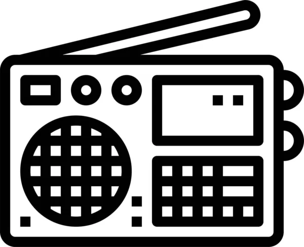 Иконка Электронного Музыкального Проигрывателя Категории Электронные Устройства Приборы — стоковый вектор