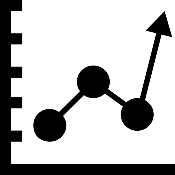 Icône Graphique Barres Analytiques Dans Style Solide — Image vectorielle