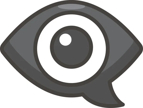 1F441 Icono Ojo Burbuja — Vector de stock