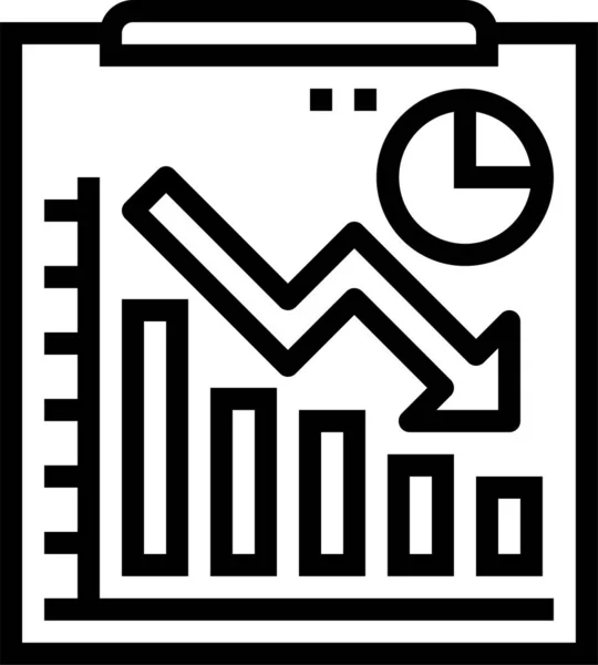Analyse Unternehmensstatistik Symbol Business Management Kategorie — Stockvektor