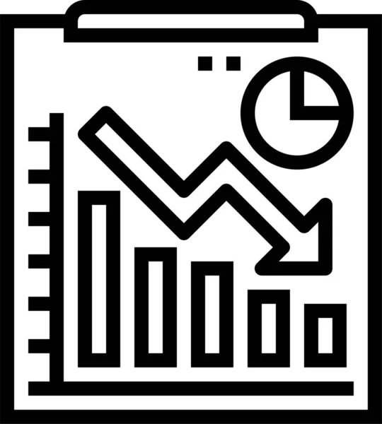 Анализ Значка Деловой Статистики Категории Бизнес Менеджмента — стоковый вектор