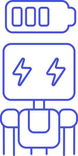 Batterie Bugs Symbol Roboter Drohnen Kategorie — Stockvektor