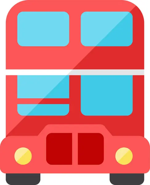 Bus Flat Vehicles Modes Transportation Icon Flat Style — Stock Vector