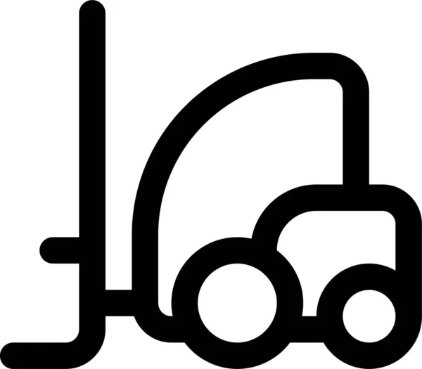 Εικονίδιο Παράδοσης Φορτηγών Αποθήκης Στυλ Περίγραμμα — Διανυσματικό Αρχείο