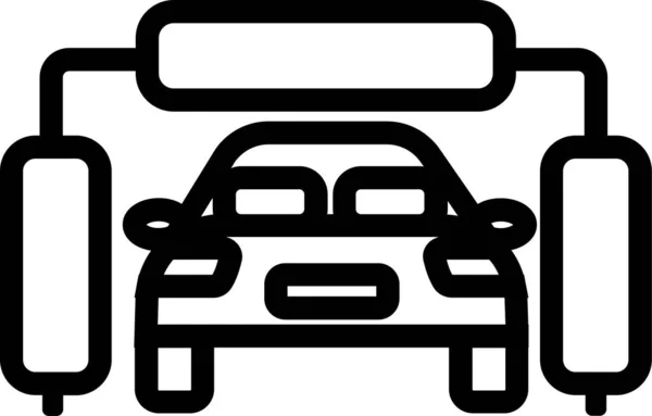 Auto Αυτοκίνητο Αυτοκίνητο Εικονίδιο Στυλ Περίγραμμα — Διανυσματικό Αρχείο
