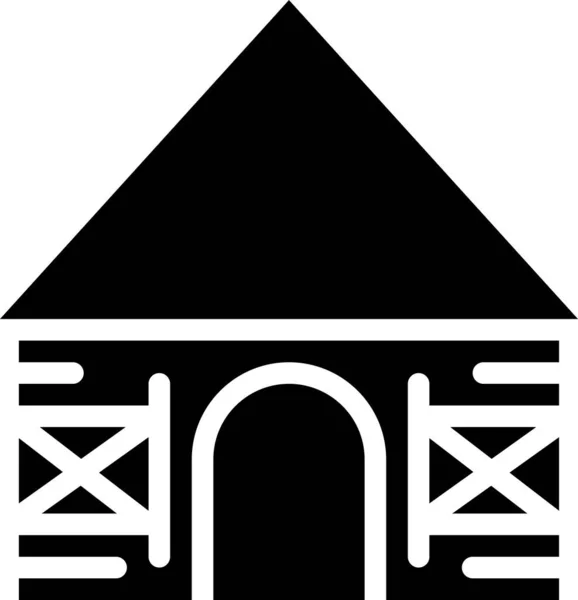 Иконка Досок Твердом Стиле — стоковый вектор