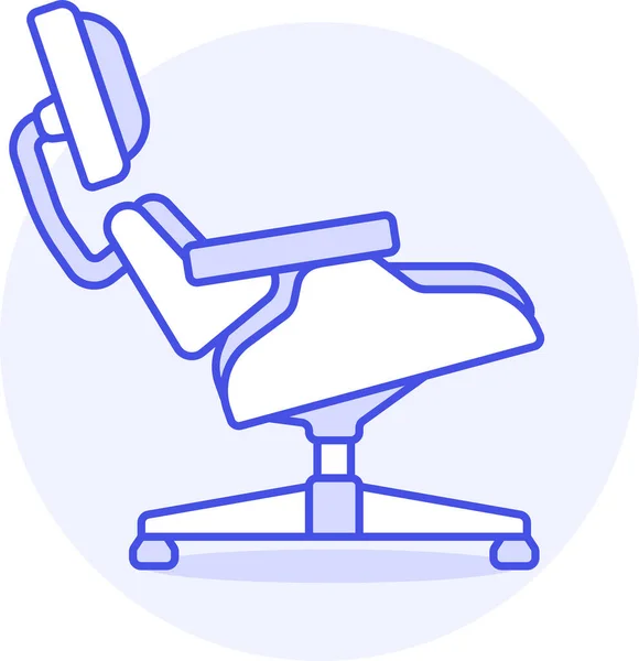 Кресло Коричневый Кресло Значок Стиле Заполненной Очертания — стоковый вектор