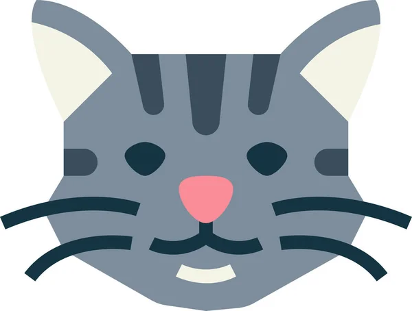 Manx Kočka Plemene Ikonu — Stockový vektor