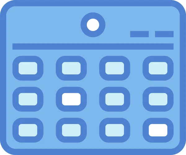 Ikona Organizacji Daty Kalendarza Stylu Filled Outline — Wektor stockowy