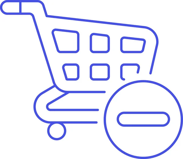 Icona Del Commercio Elettronico Online Nella Categoria Shopping Commerce — Vettoriale Stock