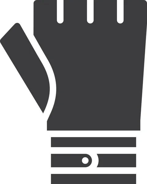 Перчатки Передач Значок Твердом Стиле — стоковый вектор