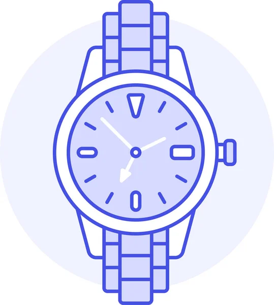 Reloj Pulsera Ropa Icono Analógico Categoría Accesorios Ropa — Archivo Imágenes Vectoriales