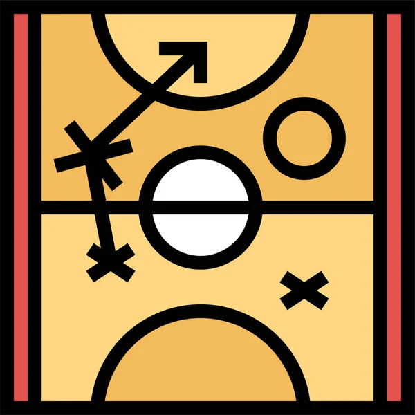 Иконка Спортивных Игр Стиле Заполненного Контура — стоковый вектор