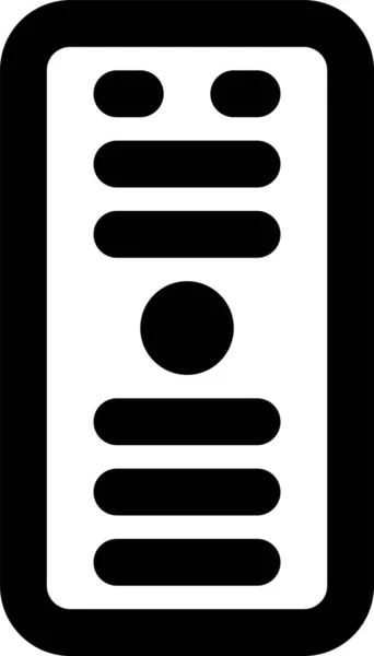 Elektronisches Symbol Für Steuergerät Umrissstil — Stockvektor