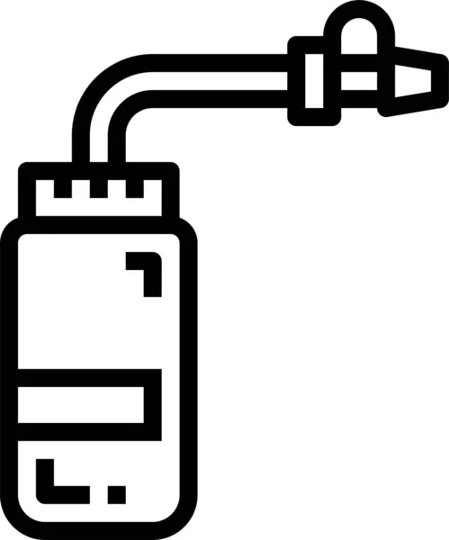 Bouteille Boisson Hydratation Icône Dans Style Contour — Image vectorielle