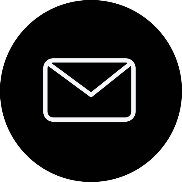 Align Email Mail Icon Στυλ Περίγραμμα — Διανυσματικό Αρχείο