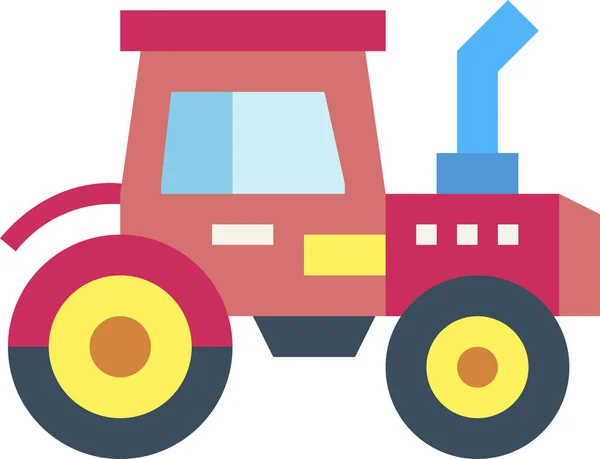 Voiture Tracteur Icône Transport Dans Les Véhicules Modes Catégorie Transport — Image vectorielle