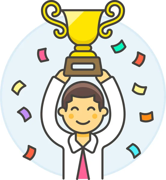 Profession Trophy Achievements Icon Infrastructure Category — Stock Vector