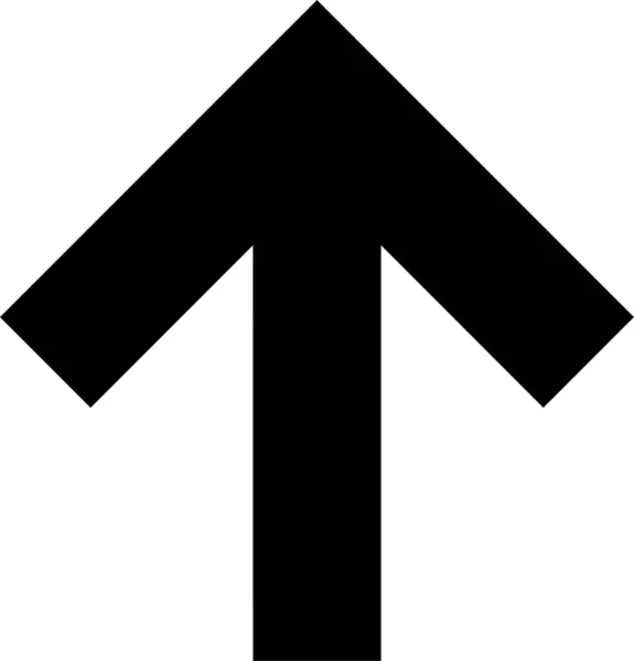 Medium Squared Arrow Icon Solid Style — Stock Vector