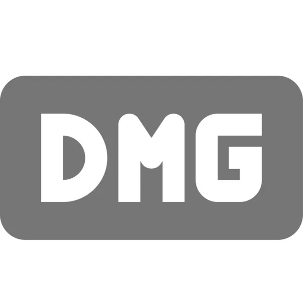 Codificación Dmg Icono Programación Estilo Sólido — Vector de stock