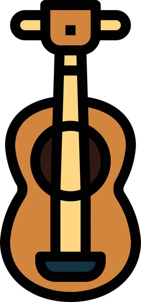 Instrumento Guitarra Instrumentos Icono — Vector de stock