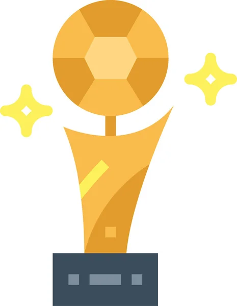 Equipment Football Sports Icon Award Category — Stock Vector