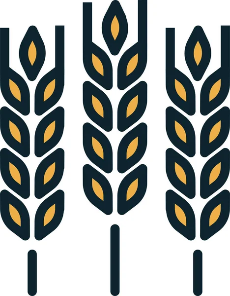 Mezőgazdaság Növényi Élelmiszer Ikon Természet Kültéri Kaland Kategóriában — Stock Vector