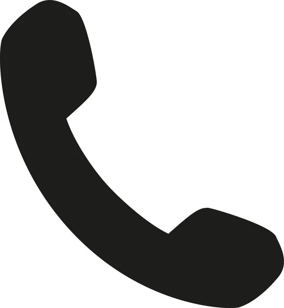 Telefon Solidny Glif Ikona Stałym Stylu — Wektor stockowy