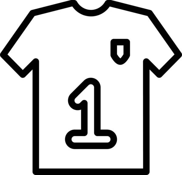 Икона Спортивной Команды Джерси Стиле Абриджа — стоковый вектор