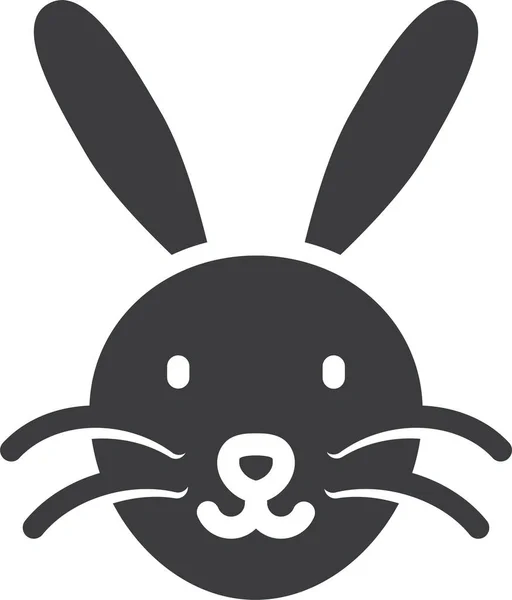 Çin Tavşanı Simgesi — Stok Vektör