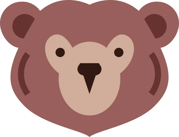 Grizzlybär Ikone — Stockvektor