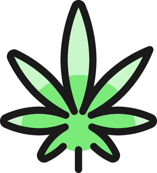 Drugs Cannabis Gevulde Outline Icoon Gevulde Outline Stijl — Stockvector