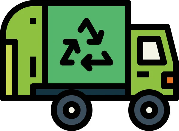 Ikona Recyklingu Odpadów Samochodowych — Wektor stockowy