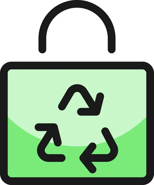 回收袋填充轮廓图标填充轮廓风格 — 图库矢量图片