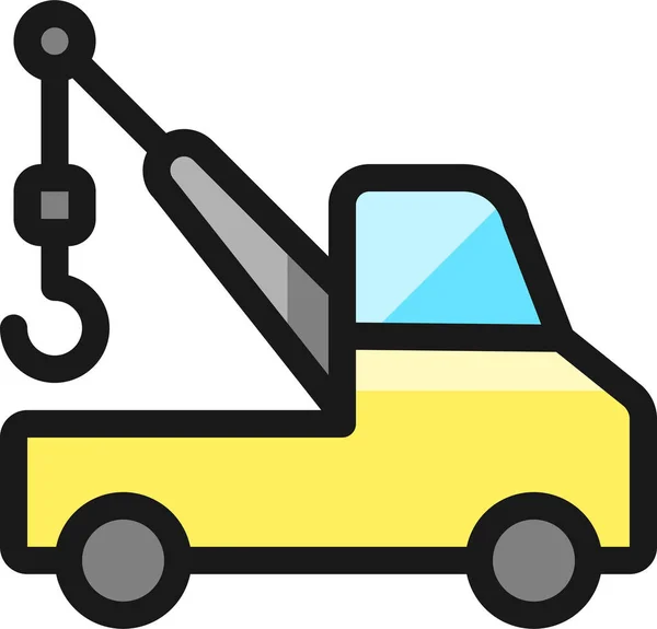 充填式卡车修理车图标 — 图库矢量图片