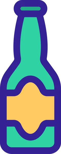 Bar Alcohol Icono Cerveza Categoría Bebidas Alimenticias — Archivo Imágenes Vectoriales