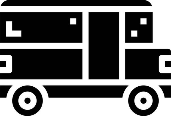 Bus Transport Transpotation Icon Tourism Hotels Hospitality Category — Stock Vector