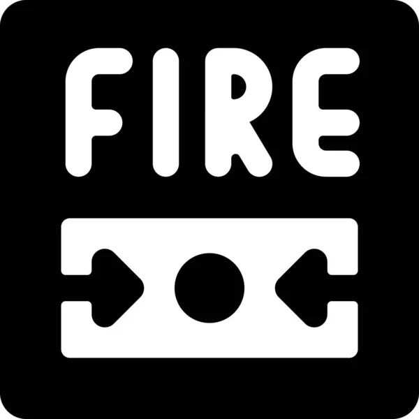 Εικονίδιο Φωτιάς Ασφαλείας — Διανυσματικό Αρχείο