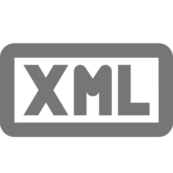 스타일 Xml 프로그래밍 아이콘 — 스톡 벡터