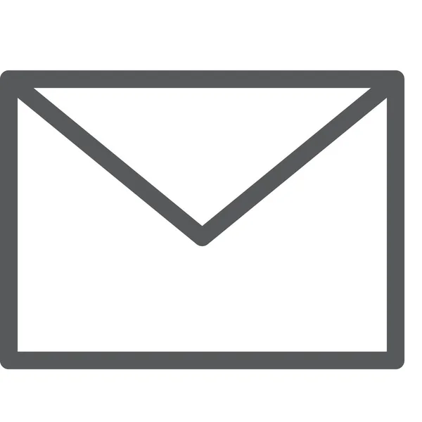 Email Enveloppe Lettre Icône Dans Style Contour — Image vectorielle