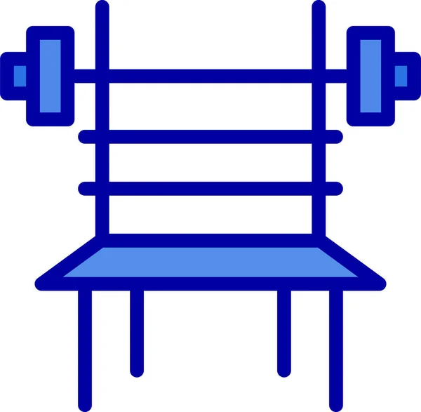 Balance Dumbbell Fitness Icon Filled Outline Style — Stock Vector