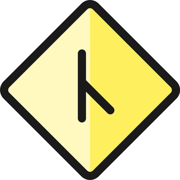 Ikona Znakového Úhlu Stylu Vyplněného Osnovy — Stockový vektor
