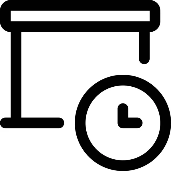 Іконка Проектора Презентації Стилі Контурів — стоковий вектор